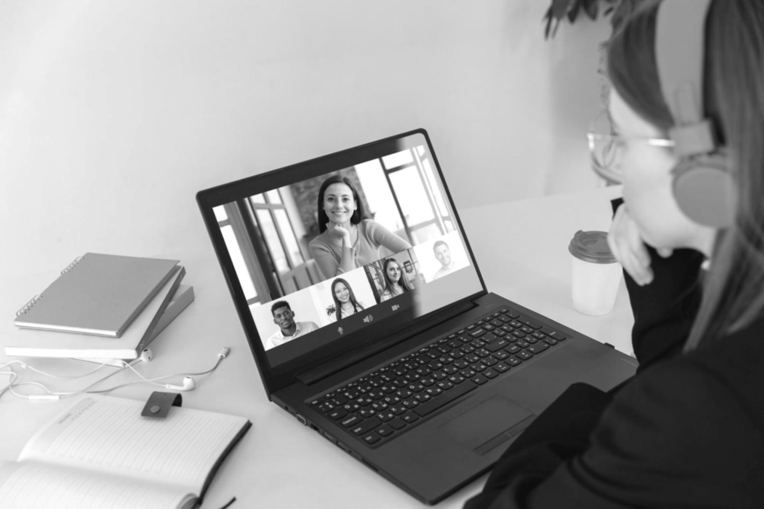 Screenshot of a live webinar session showing terminal window with MAC address configuration commands and participant chat sidebar with technical questions
